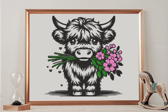 Cute Cow Flower Embroidery Review