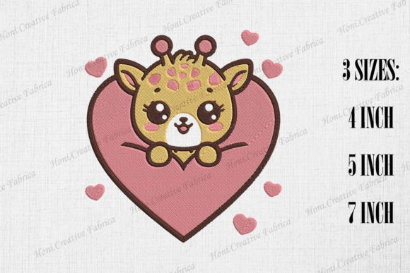 Cute Giraffe Peeking from Heart Review