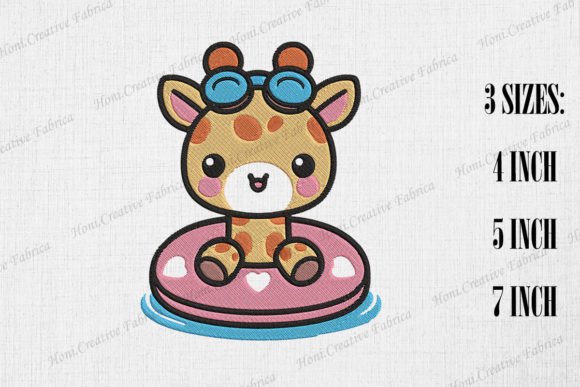 Cute Summer Giraffe Embroidery Review