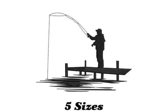 Fisherman Embroidery Design Review for Small Business Merch