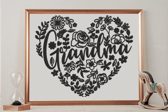 Grandma Heart Flower Design Review