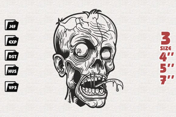 Halloween Zombie Embroidery Review
