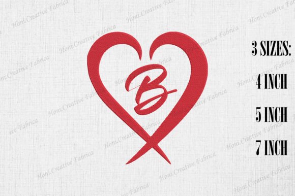 Letter B with Heart Review