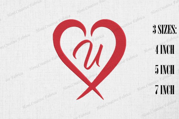 Letter U with Heart Valentine s Day Review