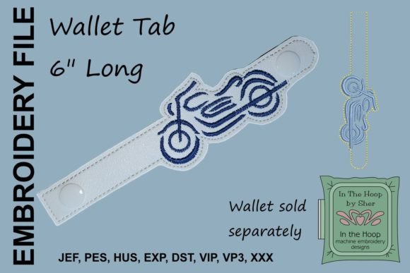 Review: Motorcycle Wallet Tab Embroidery Design