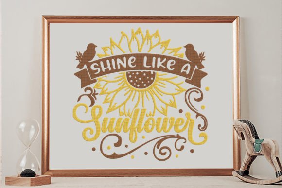 Shine Like a Sunflower, Inspirational Embroidery Review