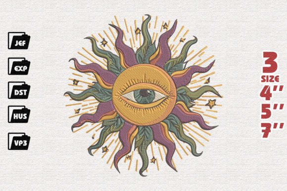 Sun with One Eye Embroidery Design Review