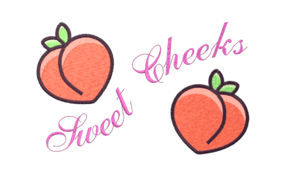 Sweet Cheeks Peaches Embroidery Design Review