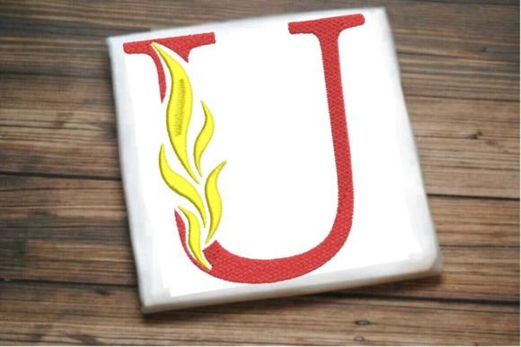 U Letter Beautiful Fire Alphabet Review